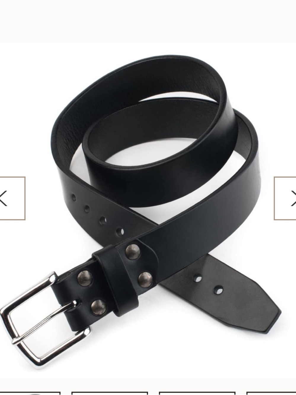 Saddleback Old Bull Leather Belt (32”, black)